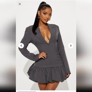 Blazer Balloon Dress